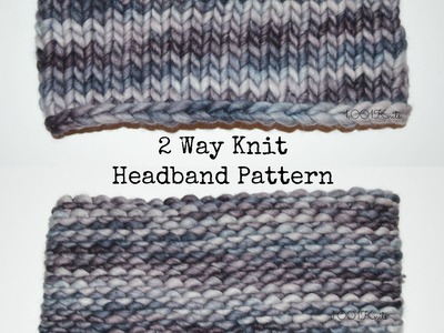 2 Way Knit Headband Pattern