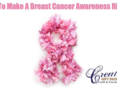 2015 Breast Cancer Ribbon Wreath Pink Ribbon Wreath
