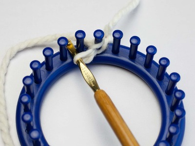 Chain Cast on Loom Knitting