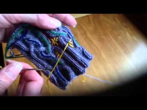 Embellishing your Knitting with the Straight Stitch