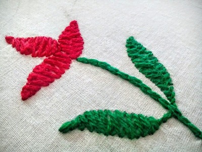 Hand Embroidery: Herringbone Stitch Embroidery