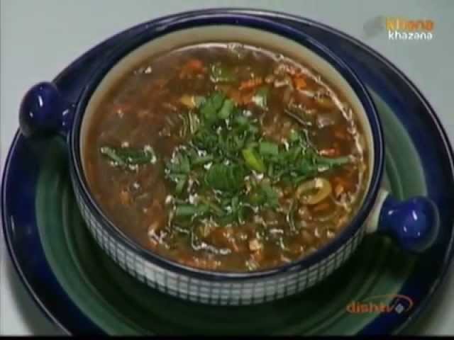 Hot & Sour Vegetable Soup - Sanjeev Kapoor - Khana Khazana