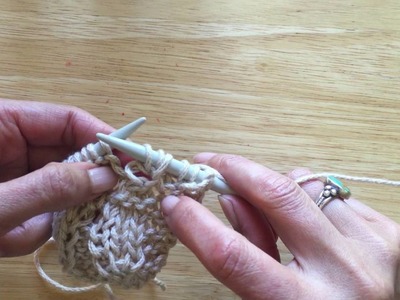 How To Knit K1, YO, K1 Into A Knit St And YO AT The Same Time