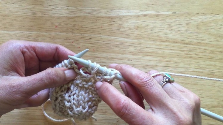 How To Knit K1, YO, K1 Into A Knit St And YO AT The Same Time