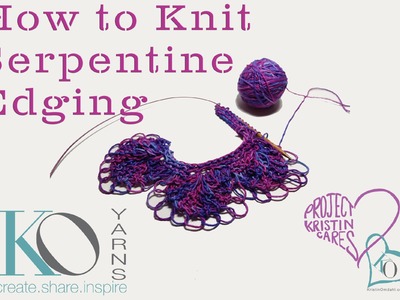 How to Knit Serpentine Scalloped Edging