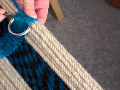 How to Make a Mohair Cinch  (D-rings needle-off)