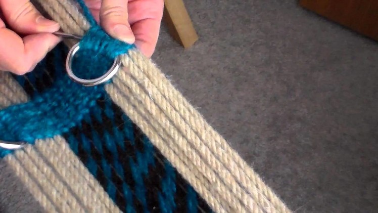 How to Make a Mohair Cinch  (D-rings needle-off)