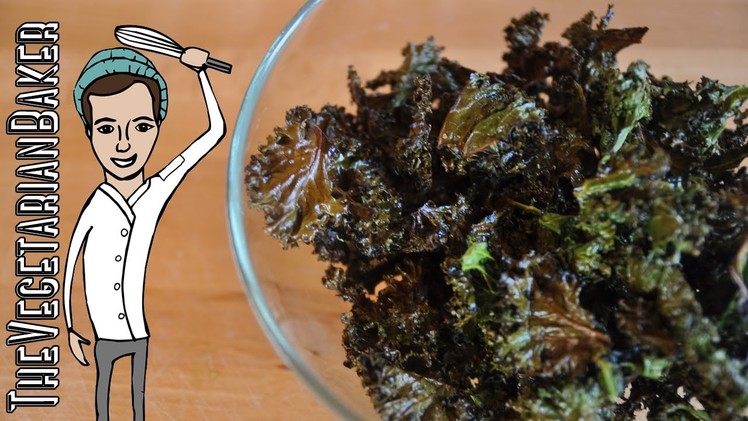 How To Make Easy KALE CHIPS!! (Garlic & Spicy) | The Vegetarian Baker