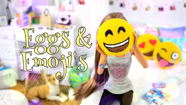 How to Make Felt Eggs & Emoji Pillows - Doll Crafts