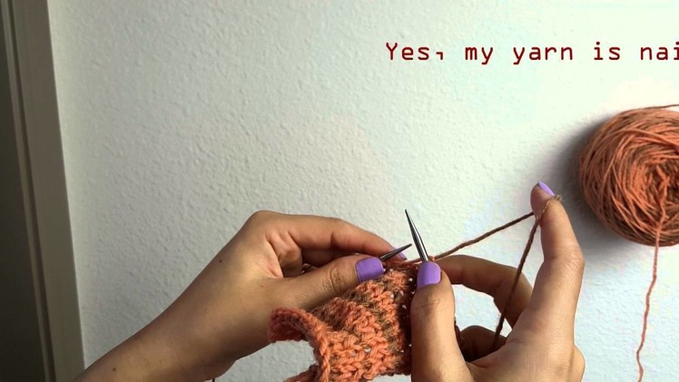 Joining a New Ball of Yarn: Knitting 101