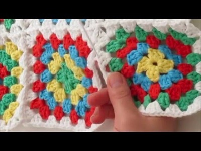 Joining Granny Squares Together - Method 1 | Lets Sew 'Em