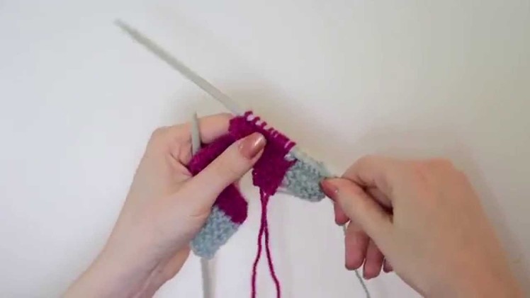 Knit Tips: Joining stitches  perpendicular to a previously worked row