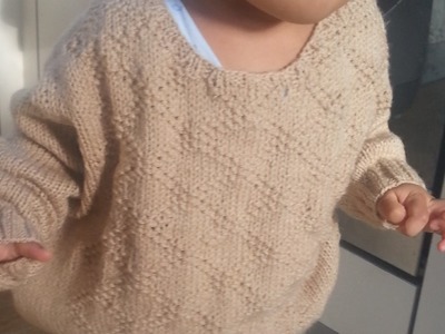 Knitted Toddler Sweater Part 5