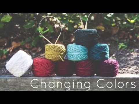 Knitting Tutorial for beginners: Changing colors