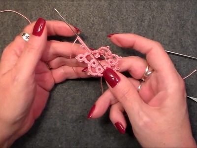 Lesson 9 Frontside.Backside needle tatting and how to finish a motif