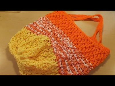 #LoveSummerArt ~ How to Knit a Summer Tote Bag