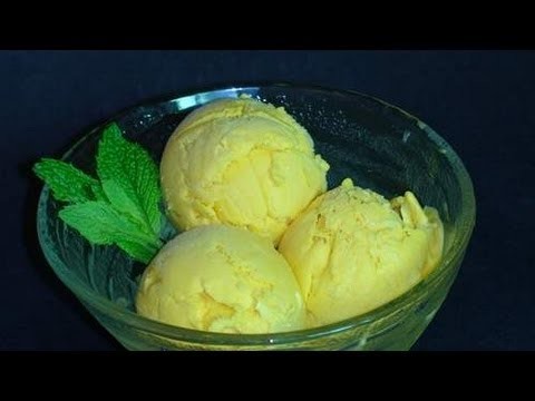 Mango Ice Cream - Indian Dessert Recipe Video