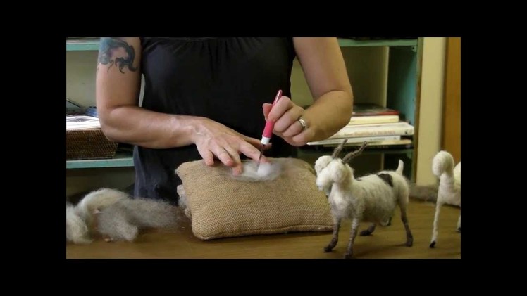 Needle Felting Tutorial - Sarafina Fiber Art Goat Series 6: Pelt