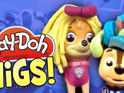 Paw Patrol Play-Doh WIGS - A Paw Patrol Play Doh Surprise & Paw Patrol Video Parody by KidCity