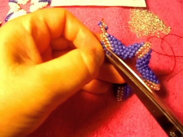 Peyote stitch earrings with a great pattern of the star i love it #014