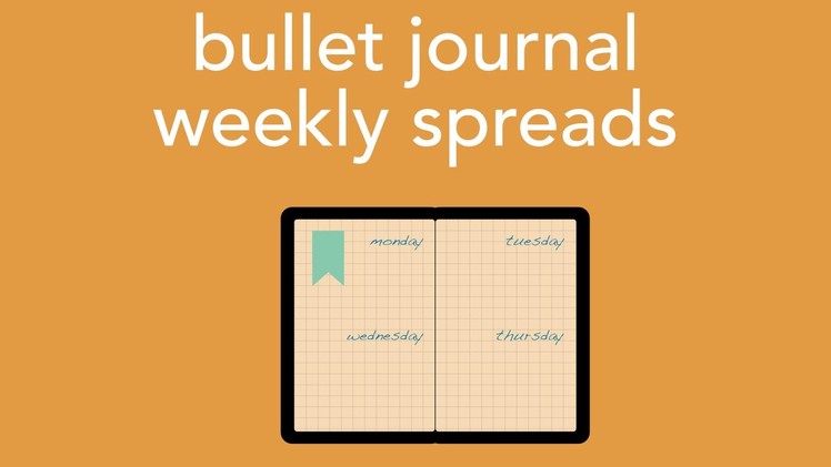 Plan with me: bullet journal weekly spread