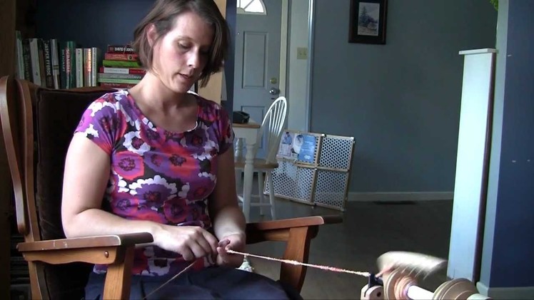 Plying Corespun With Thread