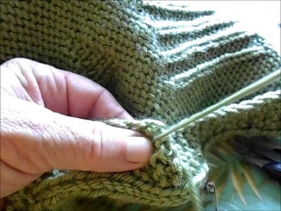 Sewing buttons on knits