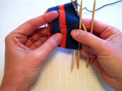 Sock Knitting Tip: Eliminate Laddering