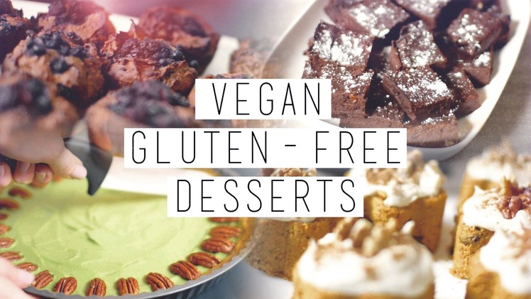4 Gluten Free, Vegan, Healthy Desserts. Brownies, Carrot Cake etc. | chanelegance