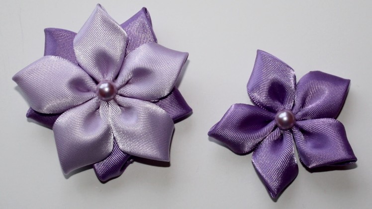 Anna Ribbon Flower - Kanzashi Tutorial #8