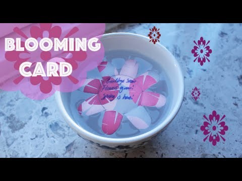Blooming card - DIY