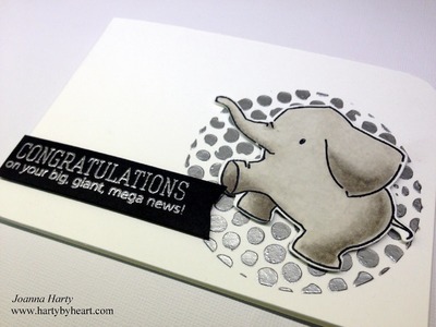 Card tutorial with Mama Elephant and silver embossing paste