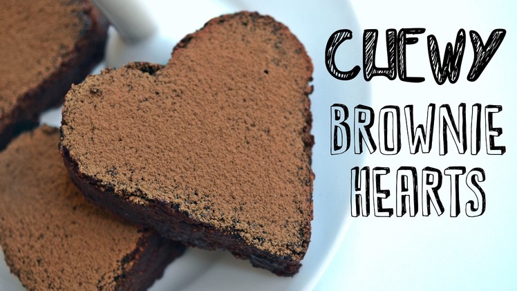 Chewy Chocolate Brownie Hearts Recipe | Easy & Healthy Vegan Dessert