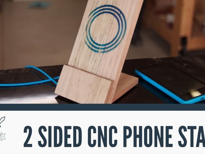 CNC: 2-sided machining to make a wireless phone charger.stand - 061