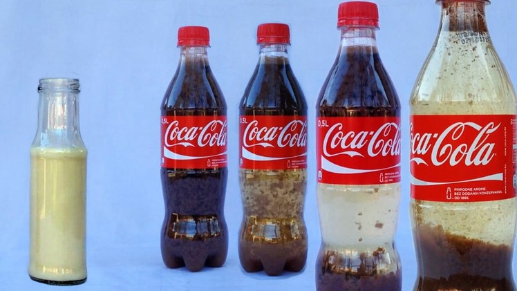 Coca Cola Milk Experiment - Cool Science Experiments with Coca Cola by Home Science
