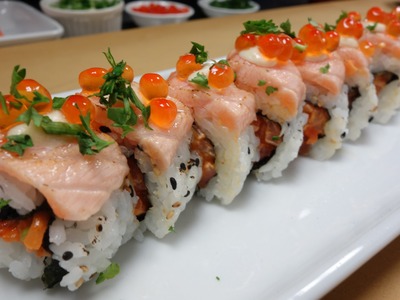 Crazy Salmon Roll - How To Make Sushi Series