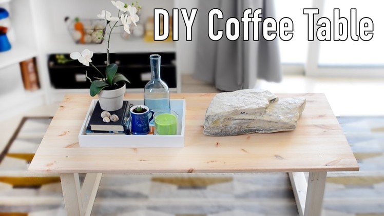 DIY Distressed Pine Coffee Table | ErinRachel