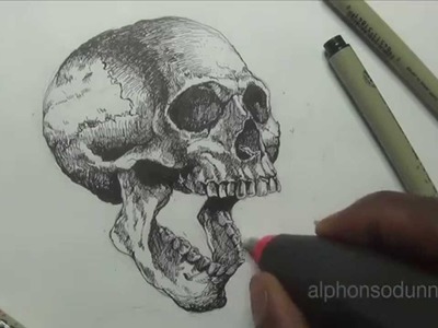 Drawing a Skull with Alphonso Dunn of 'Learn 2 Draw Everything'