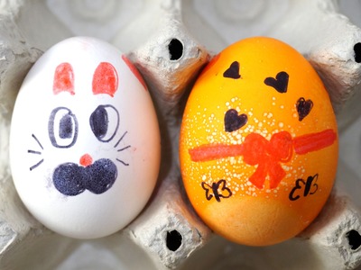Easter Egg Paint DIY Bunny