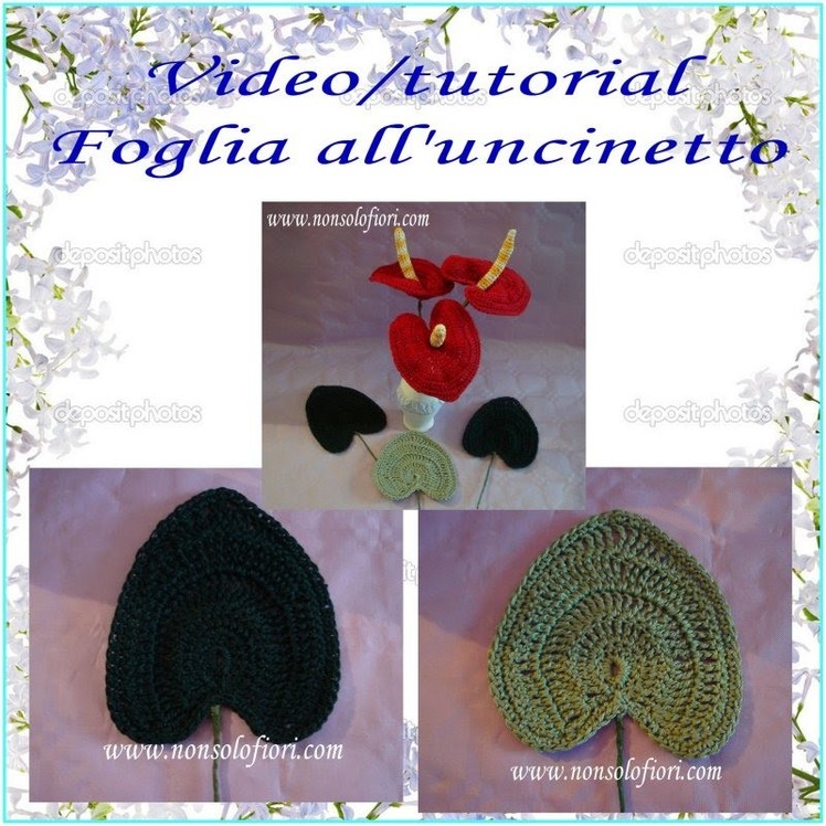 Foglia all'uncinetto -  Leaf crocheted