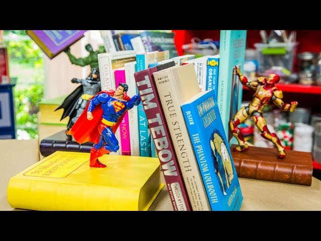 How To - DIY Action Figure Bookends - Home & Family