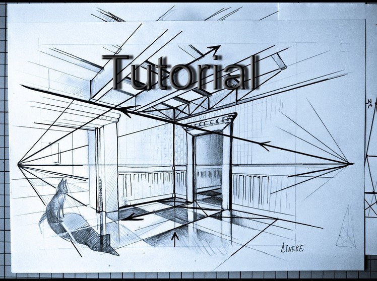 How to draw an Interior. perspective and landscapes. #7