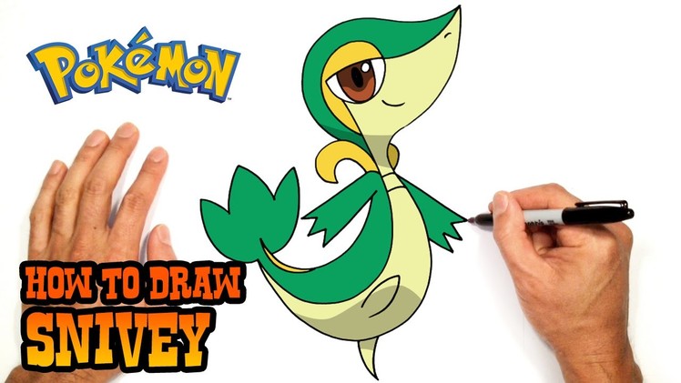 How to Draw Snivy (Pokemon)- Easy Art Lesson
