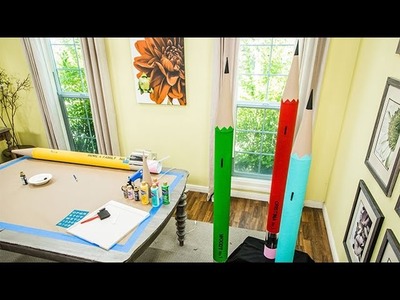How To - Giant DIY Pencil Piggy Bank - Hallmark Channel