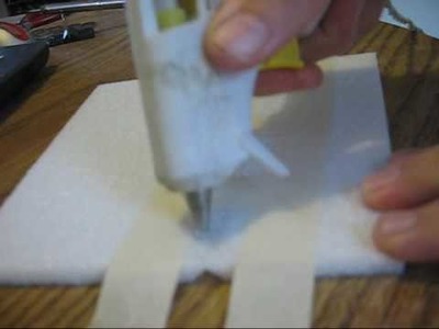 How to Make a Hot Glue Hinge on Epp Foam.