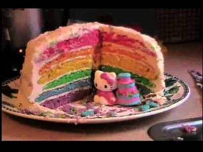 How to make a Rainbow Layer Cake