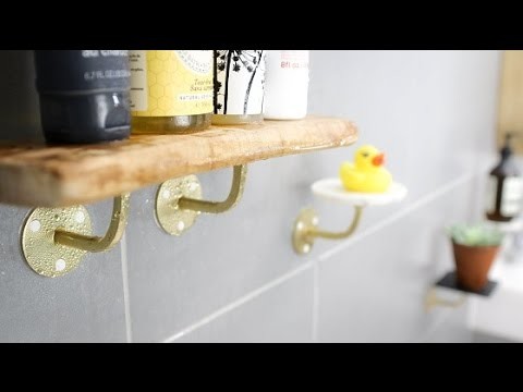 How to make DIY bathroom shelves with Sugru