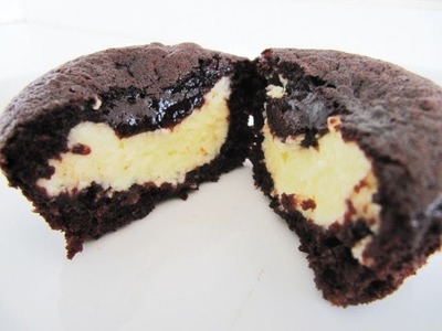 How to make Self filled Chocolate Cream Cheese Cupcake cake recipe for