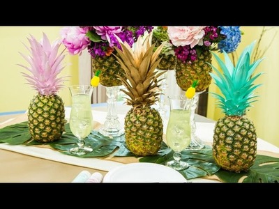 How To - Maria ProvenzanoÍs DIY Pineapple Tablescape - Hallmark Channel
