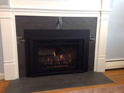 How to reface a fireplace for a gas insert